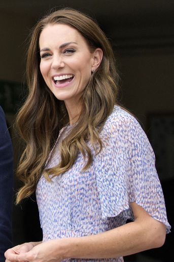 Kate Middleton lors d'une visite à la toute première journée du comté de Cambridgeshire à l'hippodrome July à Newmarket, le 23 juin 2022.