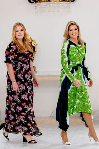 La princesse Catharina-Amalia et la reine Maxima des Pays-Bas à La Haye, le 24 juin 2022