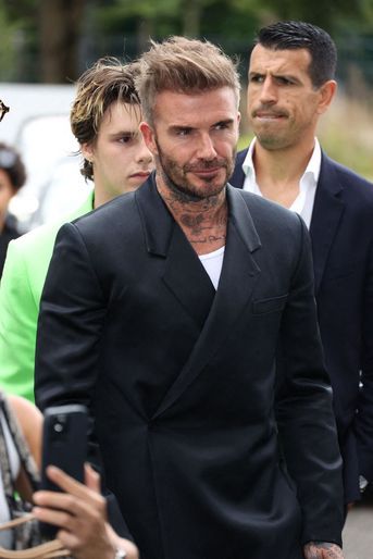 David Beckham au défilé Dior, le 24 juin 2022 à Paris.