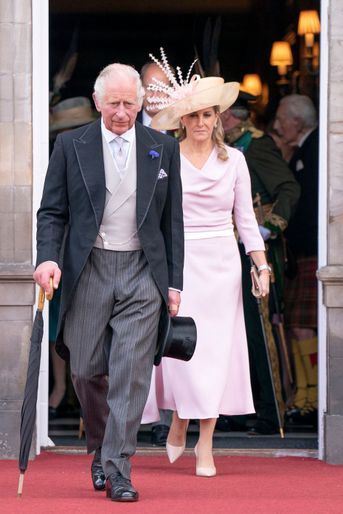 Le prince Charles et la comtesse Sophie de Wessex à Edimbourg, le 29 juin 2022