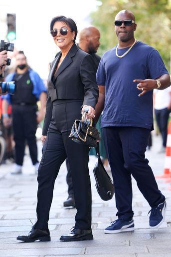 Kris Jenner et son compagnon Corey Gamble le 5 juillet 2022 à Paris.