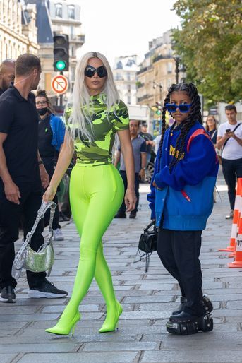 Kim Kardashian et North West à Paris, le 5 juillet 2022.