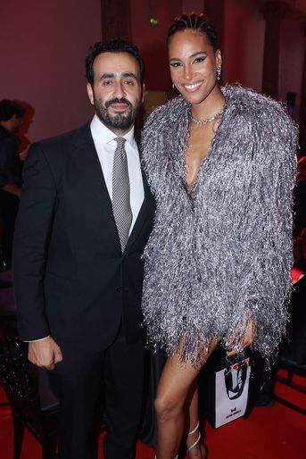 Jonathan Cohen et Cindy Bruna au 19e Dîner de la Mode en faveur du Sidaction à Paris, le 7 juillet 2022. 