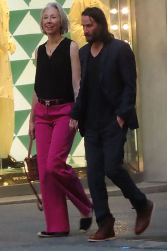 Alexandra Grant et Keanu Reeves le 6 juillet 2022 dans New York.