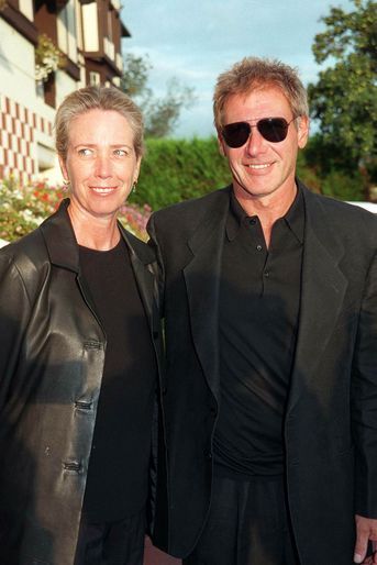 Harrison Ford et sa femme Melissa Mathison au Festival de Deauville en 1997.
