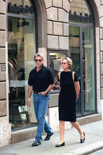 Harrison Ford et sa femme Melissa à Rome en 1991. 