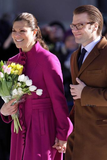 La princesse Victoria de Suède et Daniel Westling, le 12 mars 2010