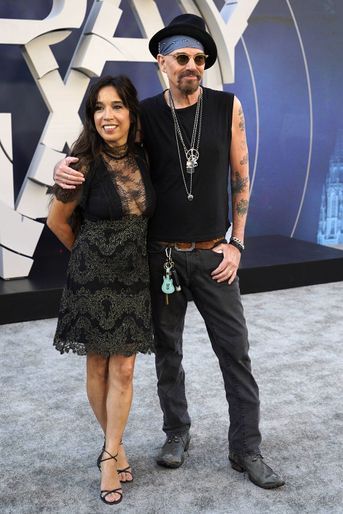 Billy Bob Thornton et sa femme Connie Angland à l'avant-première du long-métrage d'action «The Gray Man», à Los Angeles, le 13 juillet 2022.