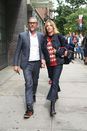 Ethan Hawke et sa fille Maya arrive au Film Forum à New York pour la projection du documentaire «The Last Movie Stars», le 17 juillet 2022.