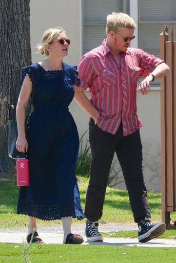 Kirsten Dunst et son mari Jesse Plemons à Los Angeles, le 27 juillet 2022.