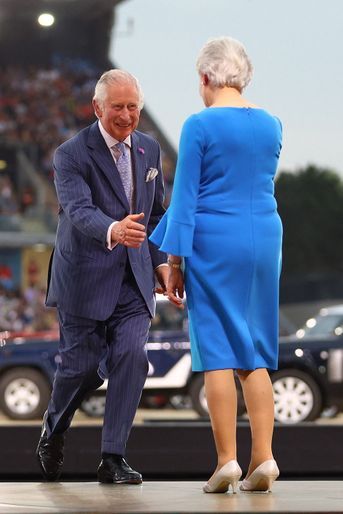 Le prince Charles arrive à la cérémonie d&#039;ouverture des Commonweath Games de Birmingham, au Alexander Stadium, le 28 juillet 2022.