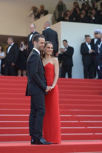 Natalie Portman et Benjamin Millepied au Festival de Cannes, en 2015. 