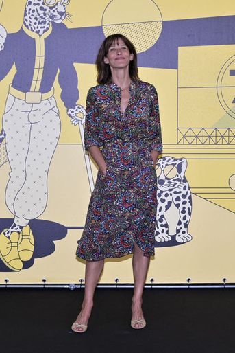 Sophie Marceau au Festival du Film de Locarno, pour le film "Une femme de notre temps", le 9 août 2022, en Suisse. 