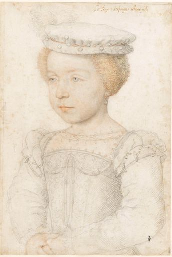 Portrait d’Elisabeth (Isabelle) de France, future reine d’Espagne, par François Clouet, vers 1551-1552 (Chantilly, musée Condé), exposé au château de Chantilly