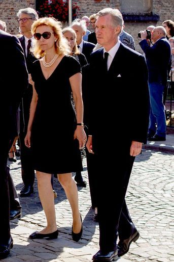 Le prince Guillaume de Luxembourg et sa femme la princesse Sibilla à Belœil, le 22 août 2022