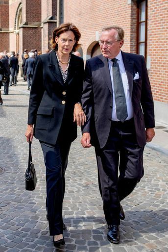 Le prince Jean de Luxembourg et sa femme Diane de Guerre à Belœil, le 22 août 2022