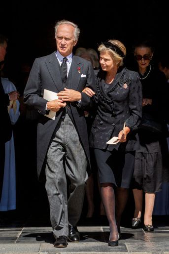 La princesse Marie-Astrid de Luxembourg et son mari l’archiduc Carl Christian de Habsourg-Lorraine à Belœil, le 22 août 2022