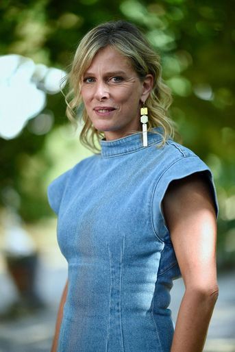 Karine Viard lors du 15ème Festival du Film Francophone d'Angoulême, le 27 août 2022. 