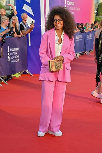 Audrey Pulvar sur le tapis rouge du Festival de Deauville, le 2 septembre 2022.