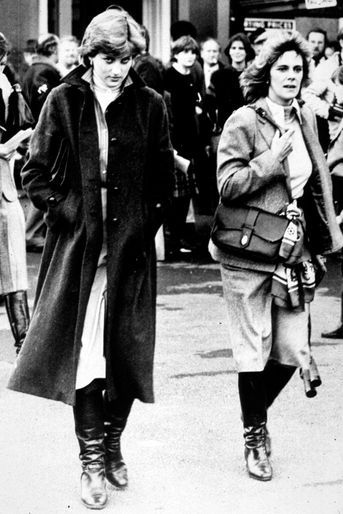 Camilla Parker Bowles avec Lady Diana Spencer en 1980