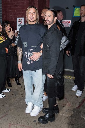 Char Defrancesco et Marc Jacobs au défilé Fendi à New York, le 9 septembre 2022.