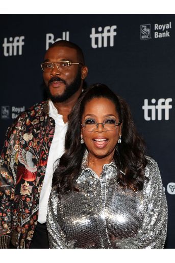 Oprah Winfrey et Tyler Perry à l’avant-première de «Sidney», au Festival International du Film de Toronto, le 10 septembre 2022. 