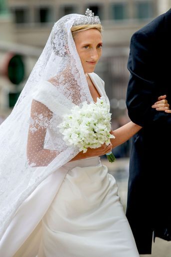 La princesse Maria Laura de Belgique, à Bruxelles le 10 septembre 2022 jour de son mariage