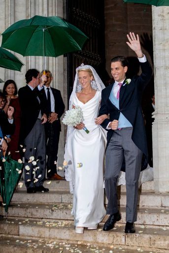 La princesse Maria Laura de Belgique et William Isvy, mariés religieusement