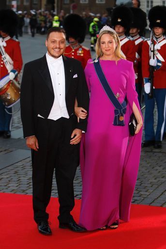 La princesse Theodora de Grèce et son fiancé Mathew Kumar, à Copenhague le 10 septembre 2022