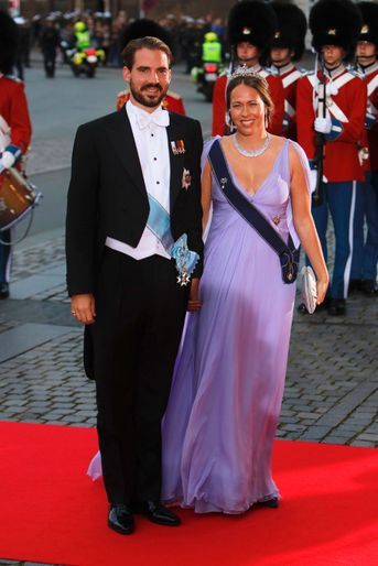 Le prince Philippos de Grèce et sa femme la princesse Nina à Copenhague, le 10 septembre 2022