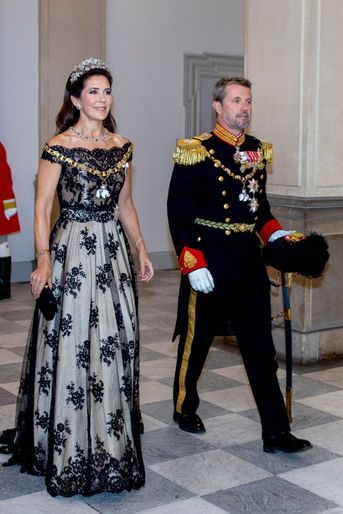 La princesse Mary et le prince héritier Frederik de Danemark au château de Christiansborg à Copenhague le 11 septembre 2022 