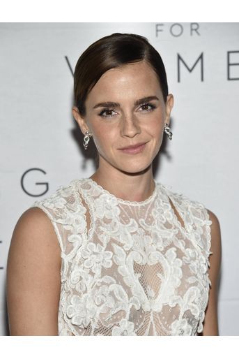 Emma Watson arrive au gala de la fondation Kering, à New York, le 15 septembre 2022. 