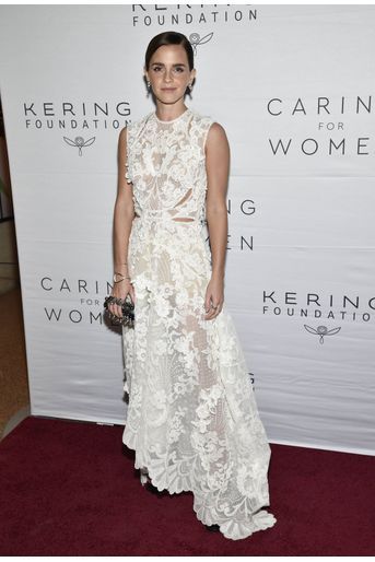 L'actrice britannique Emma Watson au gala de la fondation Kering, à New-York, le 15 septembre 2022.