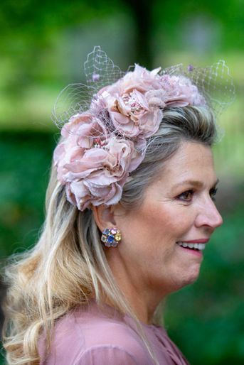 La couronne de fleurs de la reine Maxima des Pays-Bas dans le Peel, le 15 septembre 2022