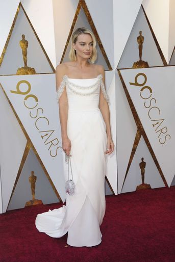 Margot Robbie à la cérémonie des Oscars, à Los Angeles, en mars 2018. 