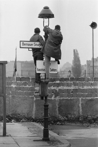 Mur de Berlin en novembre 1961