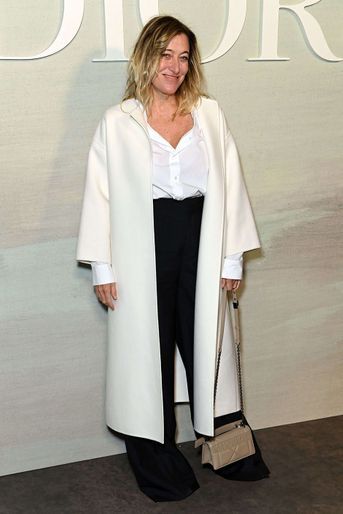 Valeria Bruni Tedeschi au défilé Dior printemps-été 2023, à Paris le 27 septembre 2022. 