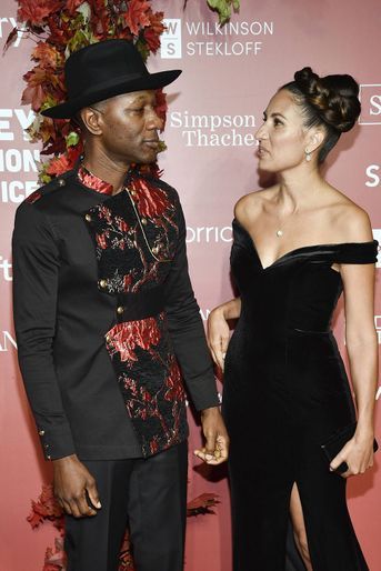 Aloe Blacc et Maya Jupiter aux Justice Albie Awards à New York, le 29 septembre 2022.