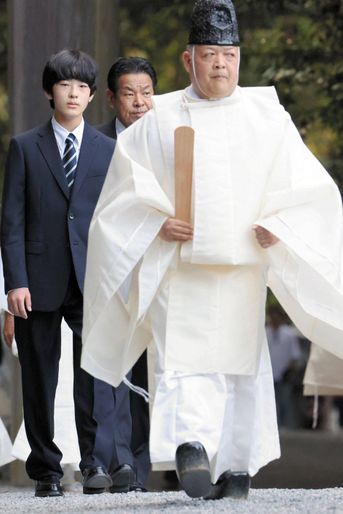 Le prince Hisahito du Japon à Ise-Jingu, le 1er octobre 2022