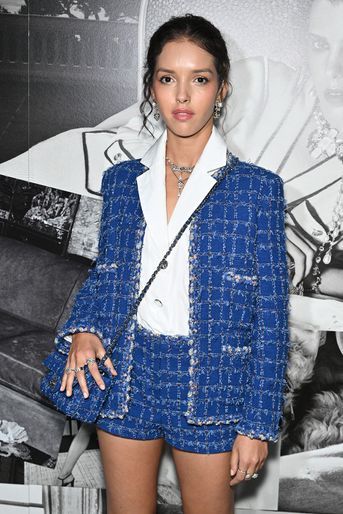 Lyna Khoudri au défilé Chanel printemps-été 2023 à Paris, le 4 octobre 2022.