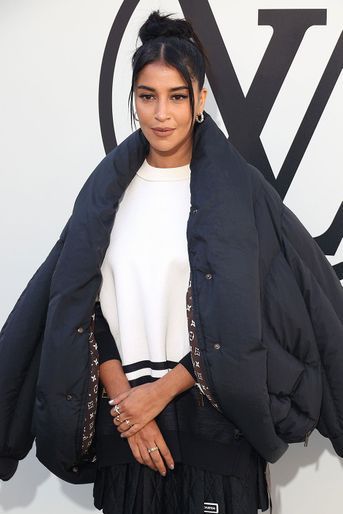 Leïla Bekhti au défilé Louis Vuitton printemps-été 2023 à Paris, le 4 octobre 2022.