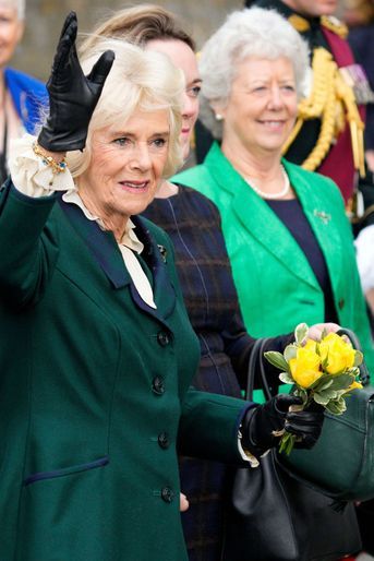 La reine consort Camilla à Dunfermline, le 3 octobre 2022