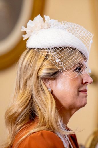 Le chapeau à voilette de la reine Maxima des Pays-Bas à Athènes, le 31 octobre 2022