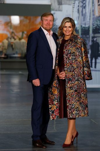 Le roi Willem-Alexander et la reine Maxima des Pays-Bas, à Amsterdam le 4 novembre 2022