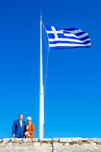 La reine Maxima et le roi Willem-Alexander des Pays-Bas à Athènes, le 31 octobre 2022