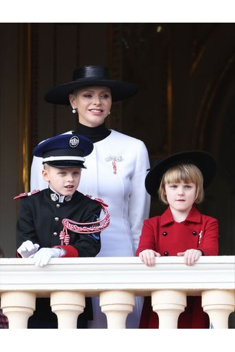 La princesse Charlène lors des célébrations de la Fête nationale de Monaco, samedi 19 novembre 2022. 