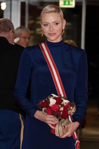  La princesse Charlène au gala de la fête nationale monégasque, samedi 19 novembre 2022 au Forum Grimaldi de Monaco. 