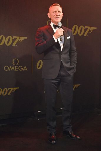 Daniel Craig lors de l'événement qui célébrait les 60 ans de James Bond, le 23 novembre, à Londres. 
