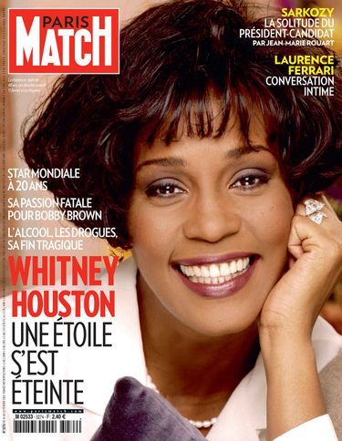 «Whitney Houston, une étoiles s'est éteinte» - Paris Match n° 3274, 16 février 2012