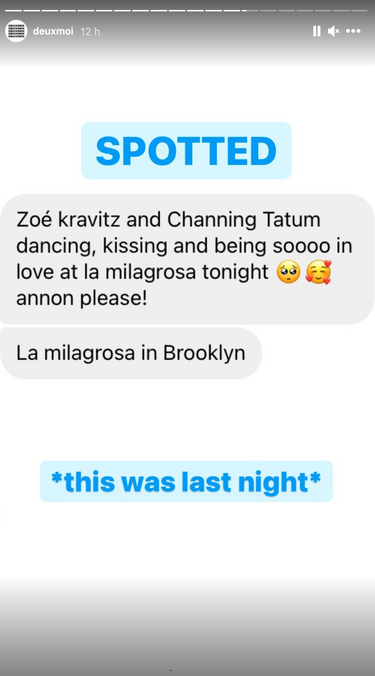 Un anonyme a révélé avoir vu les acteurs s'embrasser dans un bar de New York le 18 août 2021